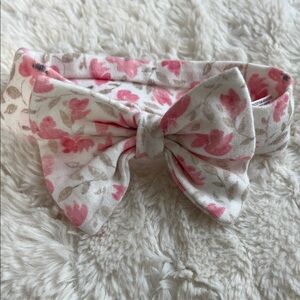 Sterling Baby Charming Pink and White Floral Bow Headband Baby